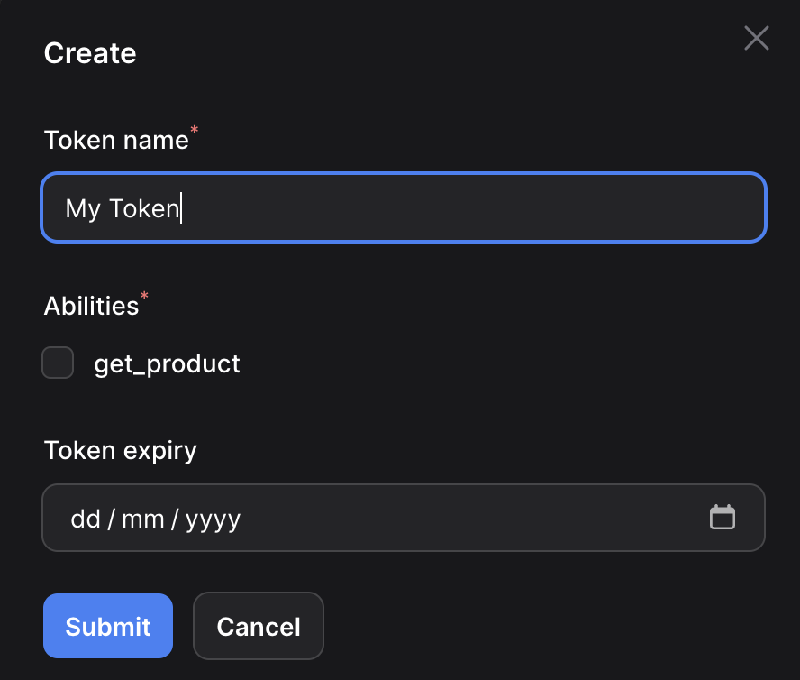 Create API Token