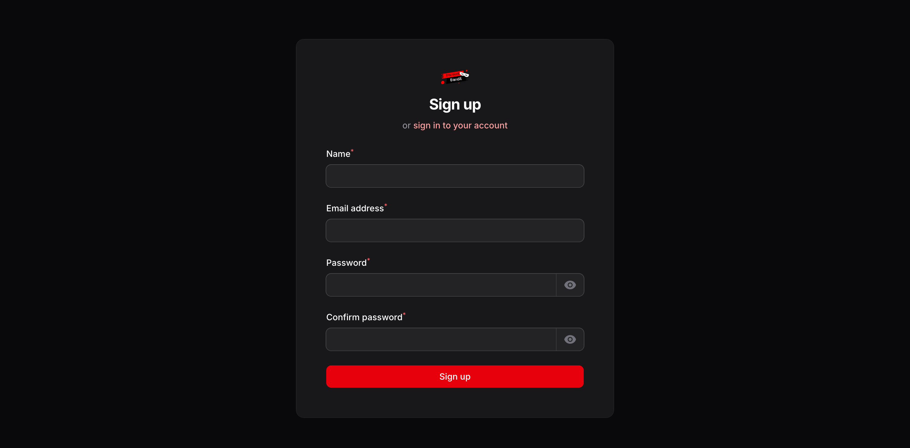 Signup